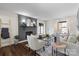 Comfortable living room showcasing a fireplace, plush seating, and stylish accents at 2609 Lowell Rd, Gastonia, NC 28054