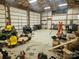 Expansive garage interior with high ceilings, offering ample space for vehicles, storage, and projects at 286 Bell Farm Rd, Statesville, NC 28625