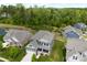 Aerial view of a well-maintained home with lush landscaping and a private backyard at 2936 Shumard Dr, Gastonia, NC 28054