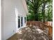 A backyard featuring a wooden deck and access stairs at 3007 West Blvd, Charlotte, NC 28208
