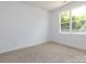 Sunlit bedroom with large window and neutral carpet, offering a blank canvas at 3007 West Blvd, Charlotte, NC 28208