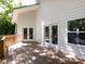 Spacious outdoor deck features wood railings and offers access via double doors and picture windows at 3007 West Blvd, Charlotte, NC 28208