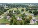 Aerial view of a well-maintained property with mature trees and landscaping at 3430 Stokes Ferry Rd, Salisbury, NC 28146