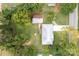 Overhead view of the property with well-maintained lawn and surrounding trees at 3430 Stokes Ferry Rd, Salisbury, NC 28146