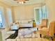 Bright living room features stylish furniture, wood floors and plenty of natural light at 439 17Th St, Cramerton, NC 28032