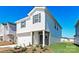 Charming two-story home featuring a brick-accented facade, attached garage, and well-maintained landscaping at 5027 Poplin Vly, Cherryville, NC 28021