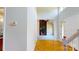 Foyer view leads to marble fireplace at 611 Stowe Rd, Clover, SC 29710