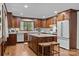 Well-equipped kitchen with an island, modern appliances, and ample cabinet space at 627 S Chapel St, Landis, NC 28088