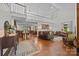 Spacious living room featuring high ceilings, hardwood floors, and abundant natural light at 627 S Chapel St, Landis, NC 28088
