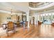 Spacious open-concept living areas with hardwood floors, decorative columns, and ample natural light at 8451 Ridgewood Rd, Sherrills Ford, NC 28673