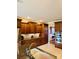 Kitchen featuring granite countertops, stainless appliances, and dark wood cabinets at 107 Cedar Lake Dr, Statesville, NC 28625