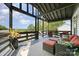 This outdoor living space has comfortable seating and beautiful views at 120 N Cardinal N Dr, New London, NC 28127