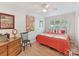 Comfortable bedroom with hardwood flooring, and a well-lit, relaxing atmosphere at 1278 Island Creek Dr, Troy, NC 27371