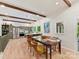 Charming dining area showcasing an open layout and seamless flow to the kitchen at 1278 Island Creek Dr, Troy, NC 27371