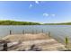 Spacious wooden dock on the lake, offering stunning views and easy access to the water at 1278 Island Creek Dr, Troy, NC 27371