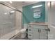 Beautiful bathroom with a glass shower, granite countertops, and modern fixtures at 1495 Memorial Park Rd # 10, Lancaster, SC 29720