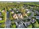 Aerial view showcasing a neighborhood surrounded by lush green trees and well-maintained streets at 1688 Avalon Dr, Rock Hill, SC 29730