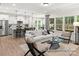 Open-concept living space featuring a seamless transition from the kitchen to the living room at 181 Montgomery Pl # 726, Mount Gilead, NC 27306