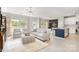 Bright living room offering an open floor plan connecting seamlessly with dining area and kitchen at 1849 Fleetwood Dr, Charlotte, NC 28208
