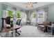 Bright office space with lots of natural light and an ergonomic design for comfortable work from home at 2124 Katie Alice Cir, Waxhaw, NC 28173