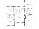 Detailed floor plan showcasing layout of bedrooms, bathrooms, kitchen, living room, and garage at 308 Southland Rd, Huntersville, NC 28078