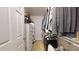 Walk-in closet provides ample storage with shelves and hanging rods at 3124 Banks St, Lincolnton, NC 28092