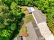 Aerial view of the home showing the layout of the property and surrounding greenery at 4307 Edgeland Rd, Edgemoor, SC 29712