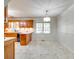 Eat-in kitchen with tiled floor, breakfast nook, and natural light at 4307 Edgeland Rd, Edgemoor, SC 29712