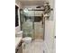Elegant bathroom with a large glass shower, stylish tile, and matte black hardware at 5050 Forest Ridge Dr, Hickory, NC 28602
