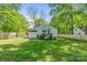 Lush backyard showcasing a well-maintained lawn and the rear of a charming, classic home at 56 Blume Sw Ave, Concord, NC 28025