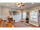 Bright living room features hardwood floors, natural light, and tasteful decor, creating a cozy atmosphere at 604 Airport Rd, Kannapolis, NC 28081