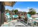 Comfortable balcony seating with lake view at 657 Portside Dr, Davidson, NC 28036
