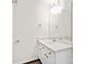 Bathroom featuring white vanity and modern fixtures at 6647 Vlosi Dr, Charlotte, NC 28226