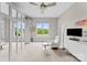 Bedroom featuring large mirrored closets and scenic neighborhood views at 767 Pinnacle Dr, Iron Station, NC 28080
