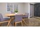 Inviting dining area with wood floors, modern table and chairs, and ample natural light at 825 21St Ne Ave, Hickory, NC 28601