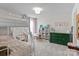 Charming bedroom with bunk beds, a hanging chair, and a green dresser at 106 Wrangler Dr, Mooresville, NC 28115