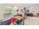 Breakfast nook with a small table and view into the kitchen at 1106 3Rd Sw Ave, Hickory, NC 28602