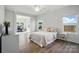 Bright main bedroom with lots of natural light and space for a sitting area or office at 1116 Brooksland Pl, Waxhaw, NC 28173