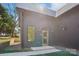 Modern home featuring a glass front door with sidelight window and minimalist landscaping at 122 Laura Rd # B, Mooresville, NC 28117