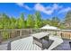 Outdoor deck features a table set for dining with tree views and gazebo, perfect for relaxing and entertaining at 13408 Portside Ln, Lancaster, SC 29720