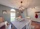 Well-lit dining room with stylish chandelier, providing a cozy atmosphere for gatherings at 1715 Colin Creek Ln, Charlotte, NC 28214