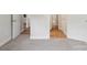 Bedroom with carpet and doors to the hallway with beautiful wood-look floors at 205 Sheffield Dr, York, SC 29745