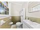 Bathroom with tiled wall, and white vanity, offering functionality and style at 300 Scotland Dr, Kings Mountain, NC 28086