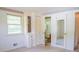 Bedroom with built-in storage and an ensuite bathroom for added convenience at 3119 6Th Sw Ave, Hickory, NC 28602