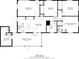 Detailed floor plan showcasing the layout of the home, including the living room, bedrooms, kitchen, and screened porch at 3119 6Th Sw Ave, Hickory, NC 28602