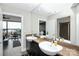 Modern bathroom with double sinks, granite countertops, and contemporary fixtures at 333 W Trade St # 800, Charlotte, NC 28202
