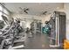 The community gym boasts treadmills, elliptical machines, weights, and plenty of space to move around at 333 W Trade St # 800, Charlotte, NC 28202
