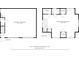 Floor plan view of detached garage and bonus room over garage including dimensions at 3546 Weddington Oaks Dr, Weddington, NC 28104
