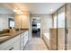 Bright bathroom with double sinks, granite countertops, and a separate shower at 4704 Amberside Dr, Rock Hill, SC 29732
