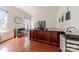 Bright home office setup with custom desk, and natural light at 5707 Parkstone Dr, Matthews, NC 28104
